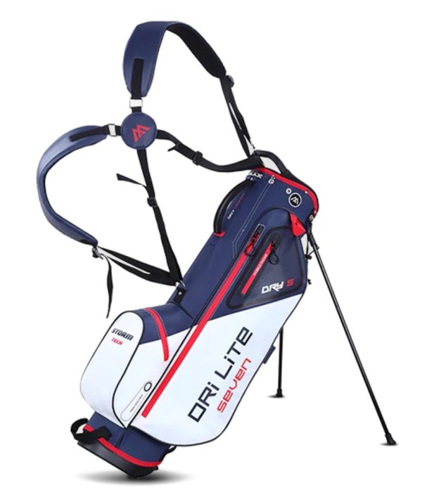 Gold Gear Direct - Big Max Dri-Lite Seven G Stand Bag - White/Navy/Red - Image 2