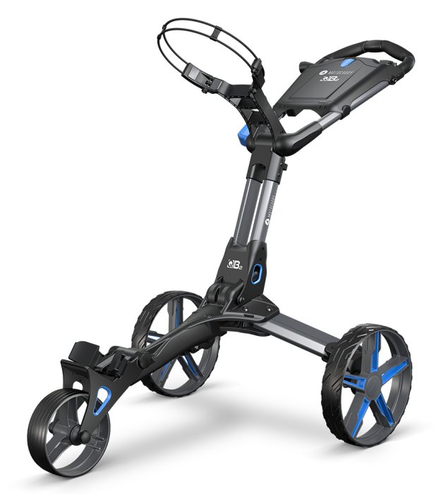 Gold Gear Direct - Motocaddy QB2 Push Golf Trolley - Blue - Image 3