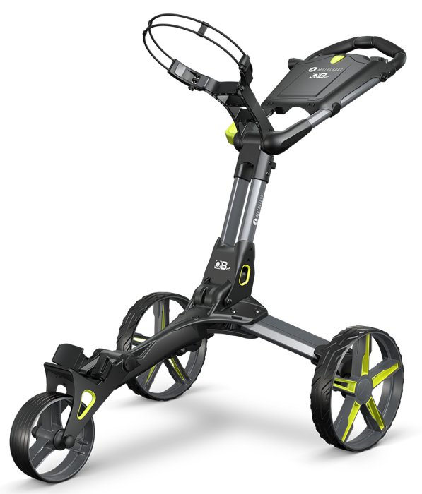 Motocaddy QB2 Push Golf Trolley - Lime - Image 6