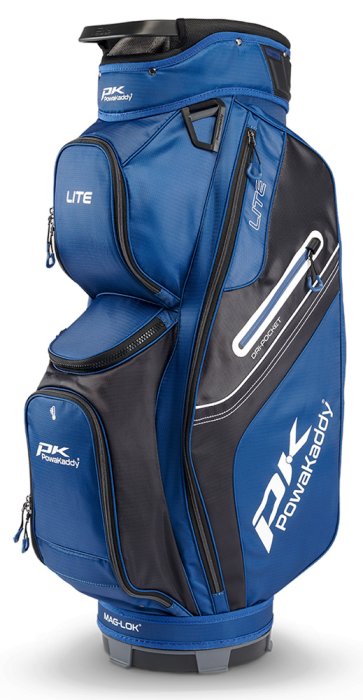Powakaddy Golf Unisex Navy Powakaddy Lite Golf Cart Bag - With Gunmetal Trim