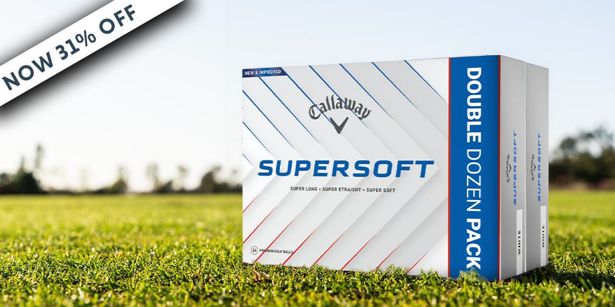 Callaway Supersoft Double Dozen Golf Balls, was &pound;58, now &pound;39.95