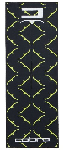 Cobra Microfibre Crown Golf Towel - Black