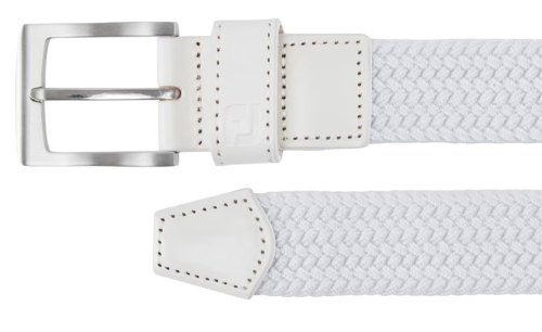 FootJoy Braided Golf Belt - White