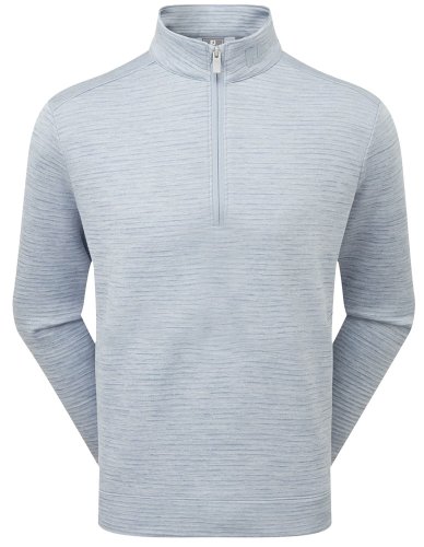 FootJoy ThermoSeries Space Dye Midlayer Golf Pullover - Grey