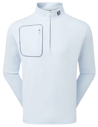 FootJoy ThermoSeries Texture Golf Midlayer Pullover - Mist