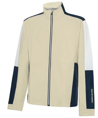 Galvin Green Arlo Waterproof Golf Jacket - Sand/Navy/white