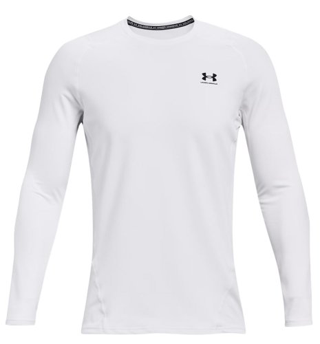 Under Armour ColdGear Fitted Golf Mock - White/Black (100)