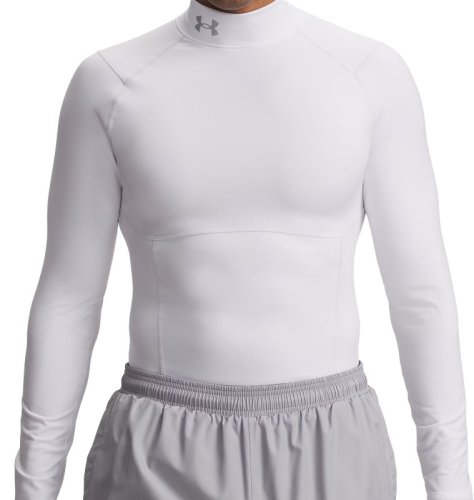 Under Armour ColdGear NEOLAST Golf Compression Mock - White/Halo Gray/Reflective (100)