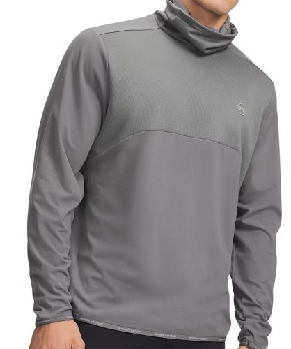 Under Armour Drive Funnel Neck Golf Pullover - Clay Green/Titanium (709)